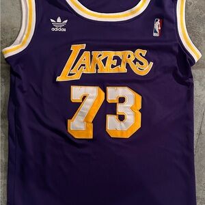 Los Angeles Lakers Dennis Rodman Jersey #73 – Size S-$60